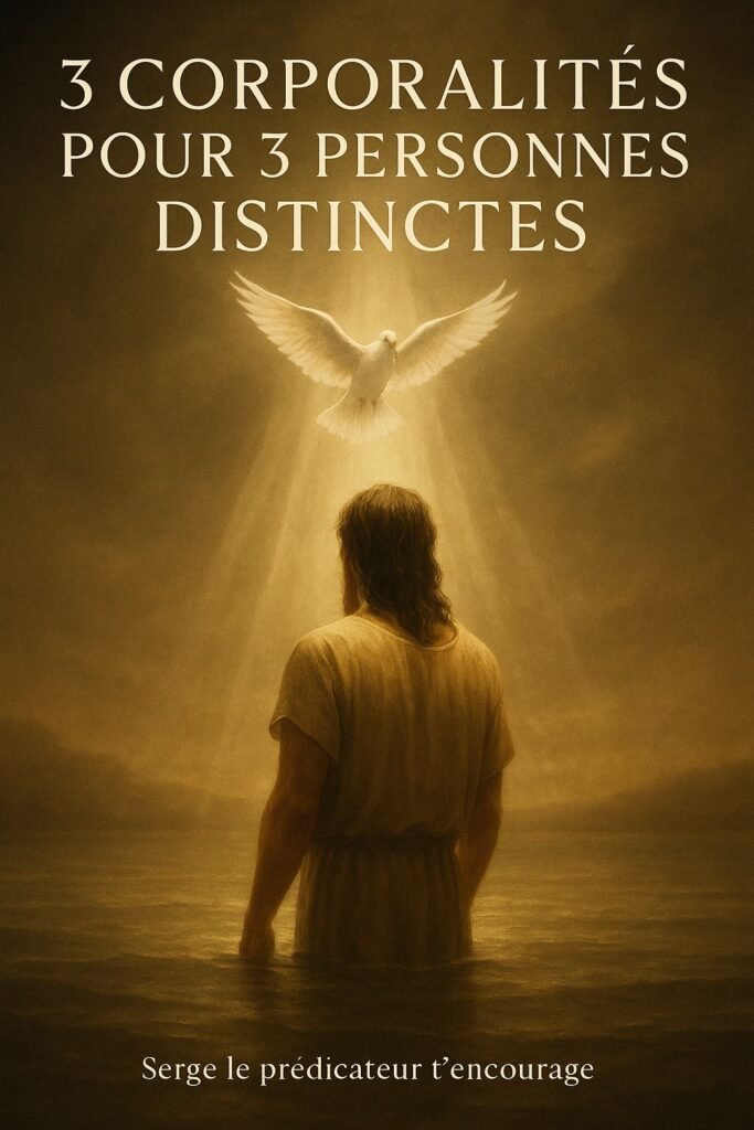 3 corporalités pour 3 PERSONNES distinctes