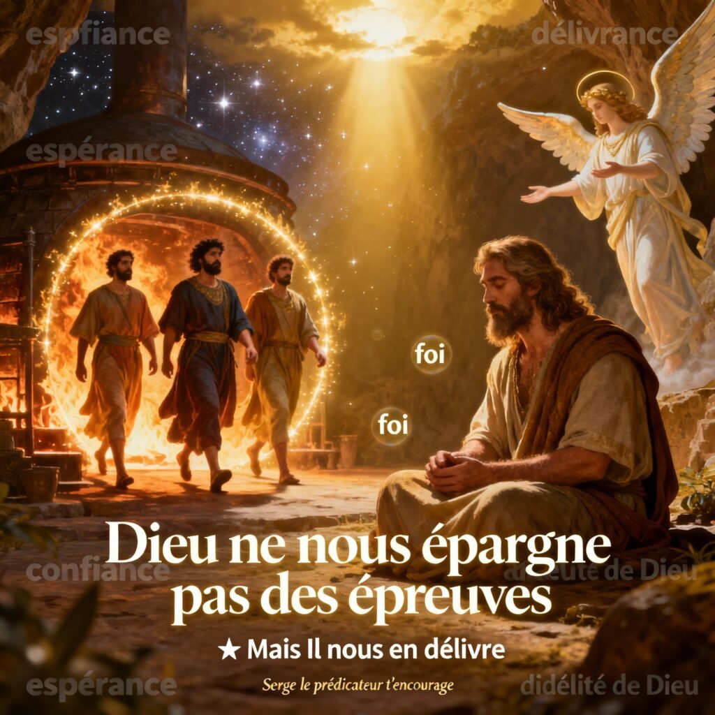Dieu ne nous ÉPARGNE pas des épreuves, Il nous en DÉLIVRE