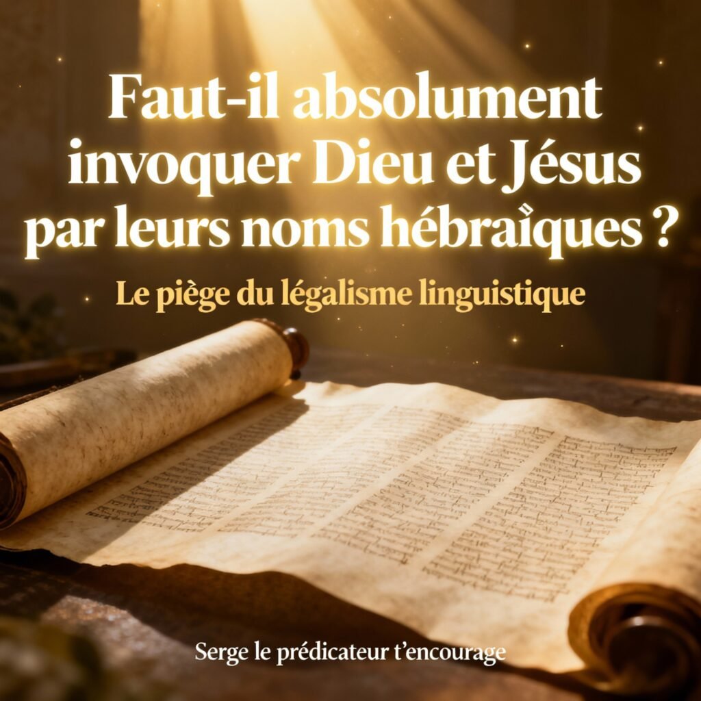 Faut-il absolument invoquer Dieu et Jésus par leurs noms hébraïques