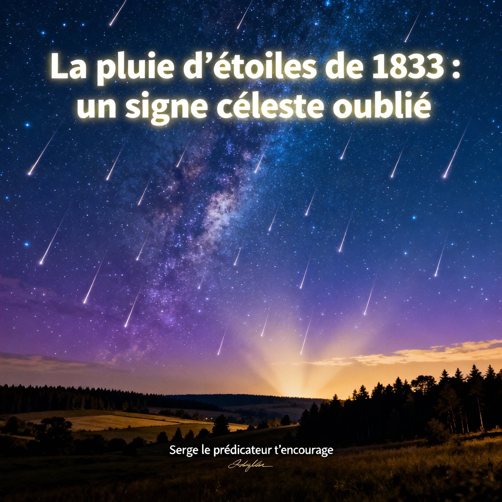 La pluie d’étoiles de 1833 : un signe céleste oublié de l’histoire prophétique