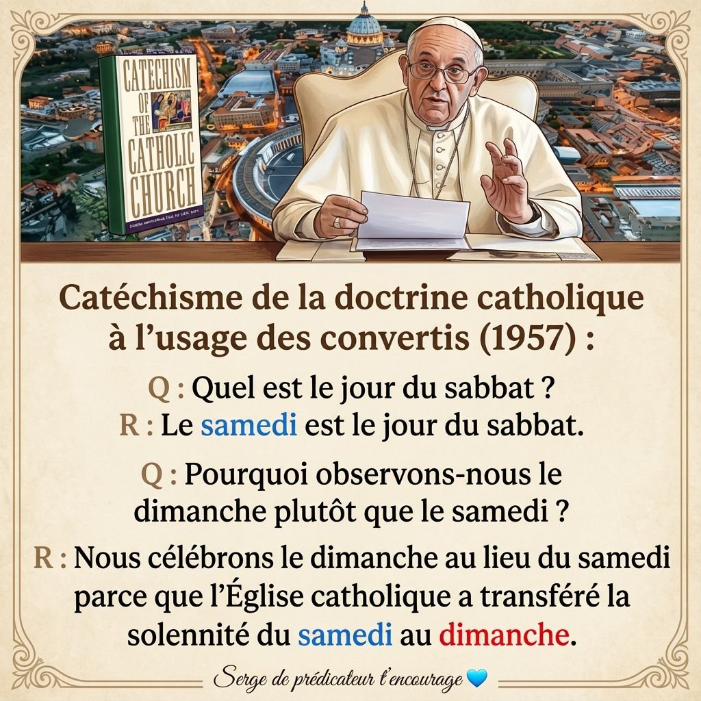 Le catéchisme Catholique Romain et le Sabbat