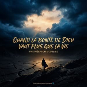 Quand la BONTÉ de Dieu vaut plus que la VIE