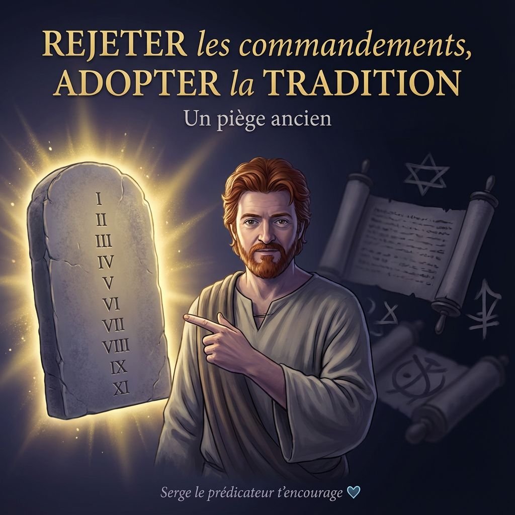 REJETER les commandements, ADOPTER la TRADITION : Un piège ancien