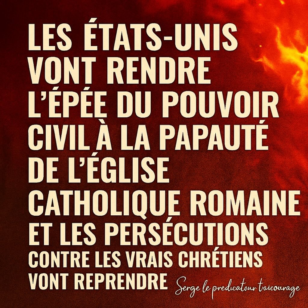 Un retour prophétique du pouvoir religieux sur le pouvoir civil