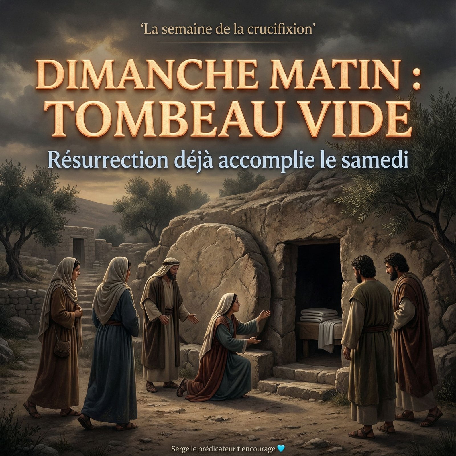 Dimanche matin : Confirmation visuelle d’une résurrection déjà accomplie le samedi