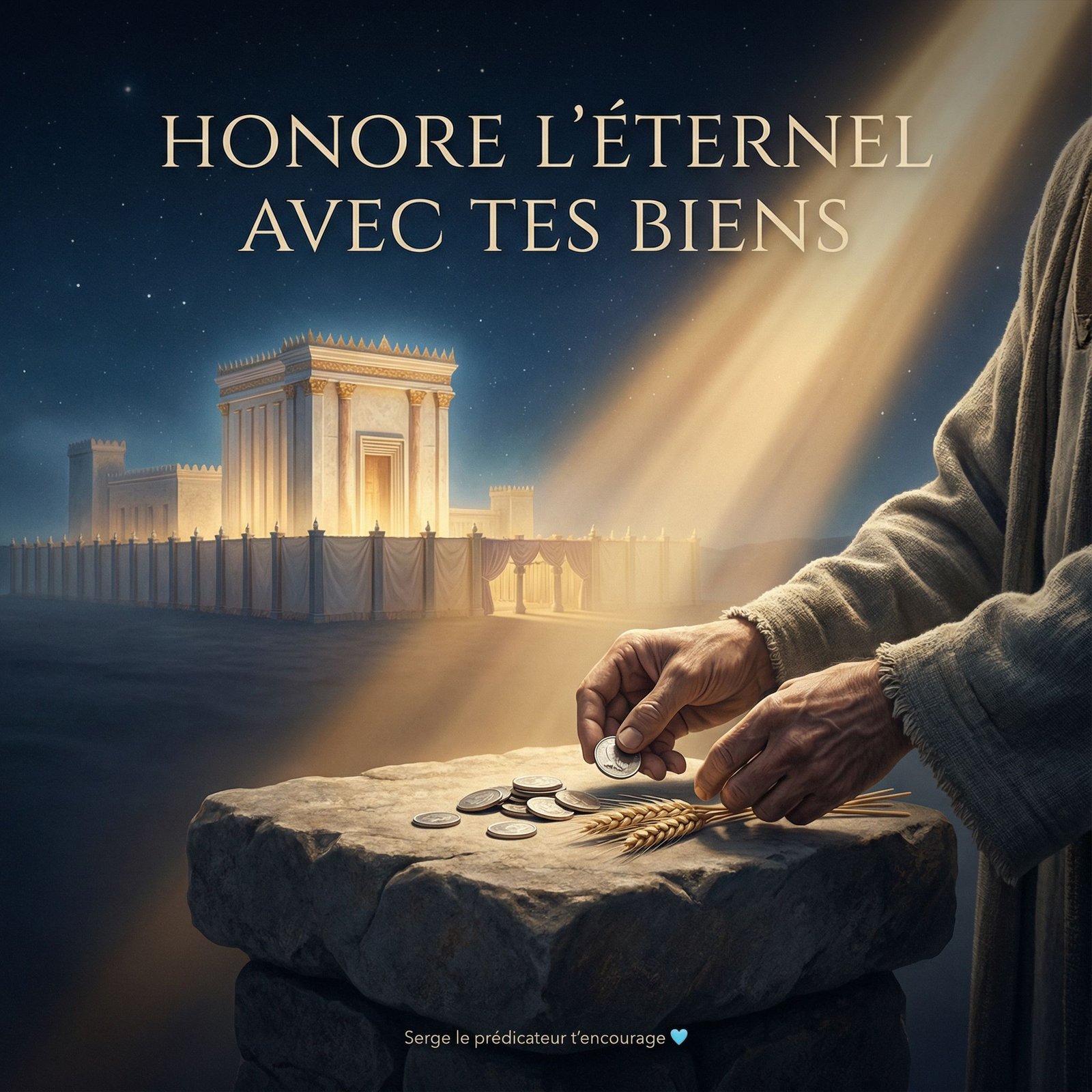 HONORE L’ÉTERNEL AVEC TES BIENS