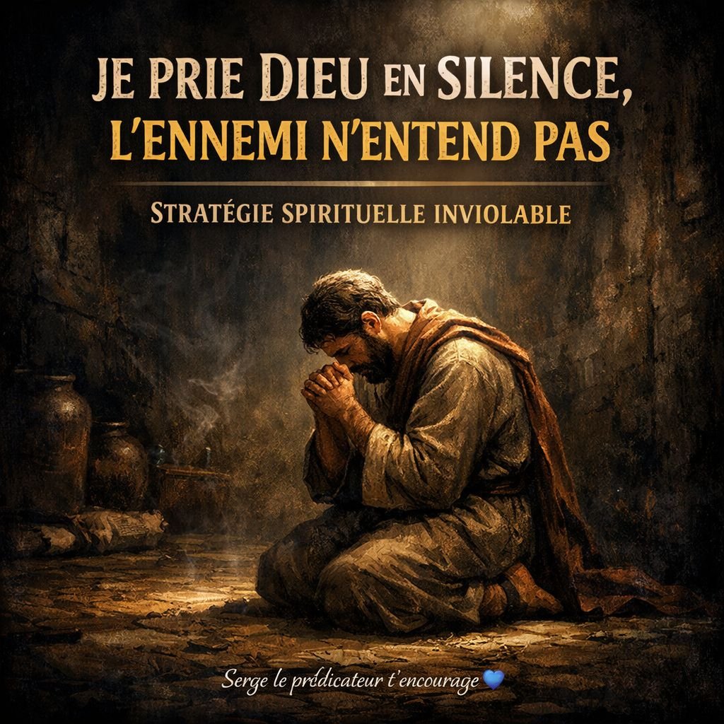 Je prie Dieu en silence, l’ennemi n’entend pas