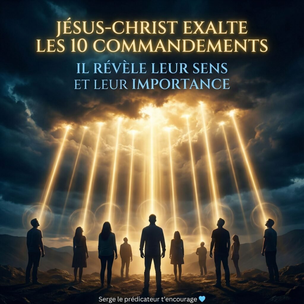Jésus-Christ exalte les 10 commandements