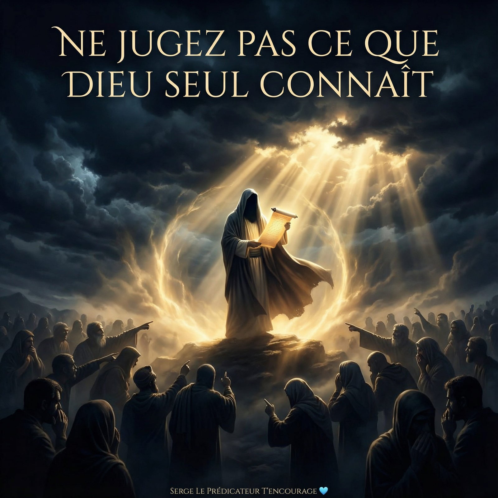 Ne jugez pas ce que Dieu seul connaît
