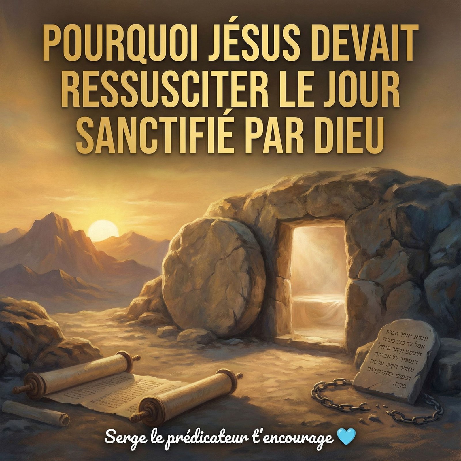 Pourquoi Jésus devait ressusciter le jour sanctifié par Dieu