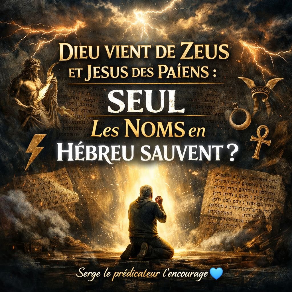 "Dieu" vient de Zeus et "Jésus" des païens : seul l’hébreu sauve