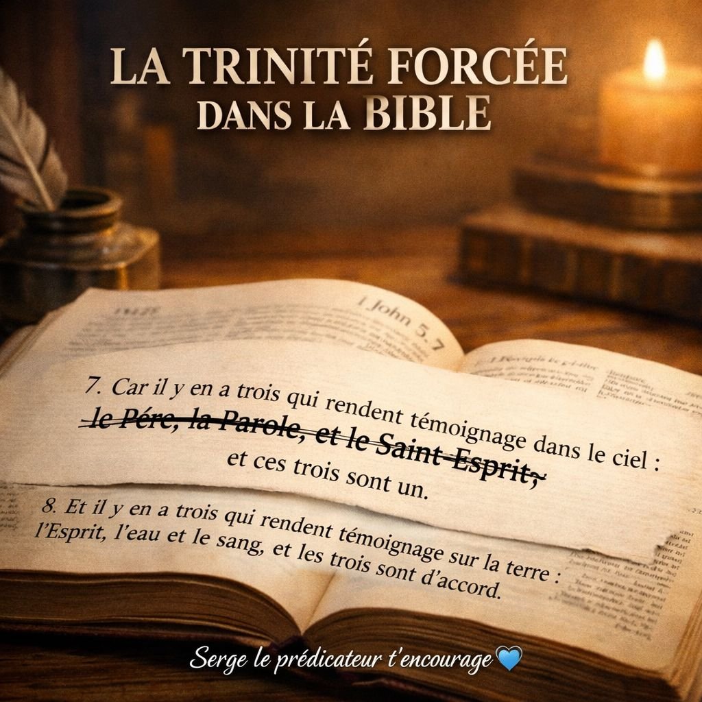 La Trinité forcée dans la Bible : comment les nouvelles traductions ont supprimé 1 Jean 5:7