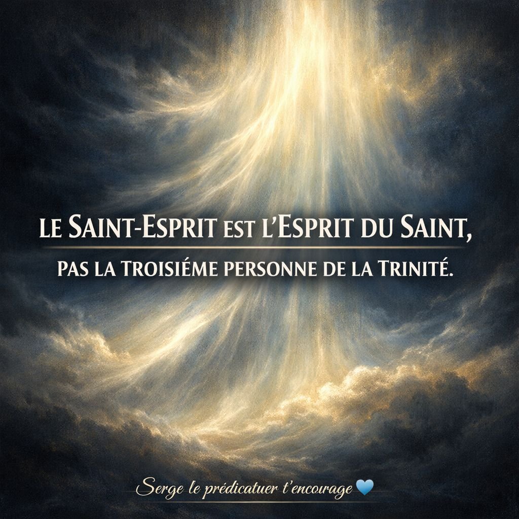 Le Saint-Esprit est l’Esprit du Saint, pas la troisième personne de la Trinité