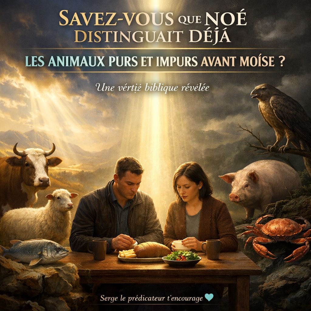Savez-vous que Noé distinguait déjà les animaux purs et impurs avant Moïse