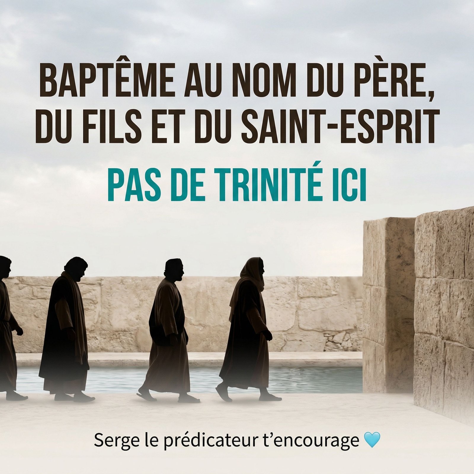 Baptême au nom du Père, du Fils et du Saint-Esprit : pas de Trinité ici