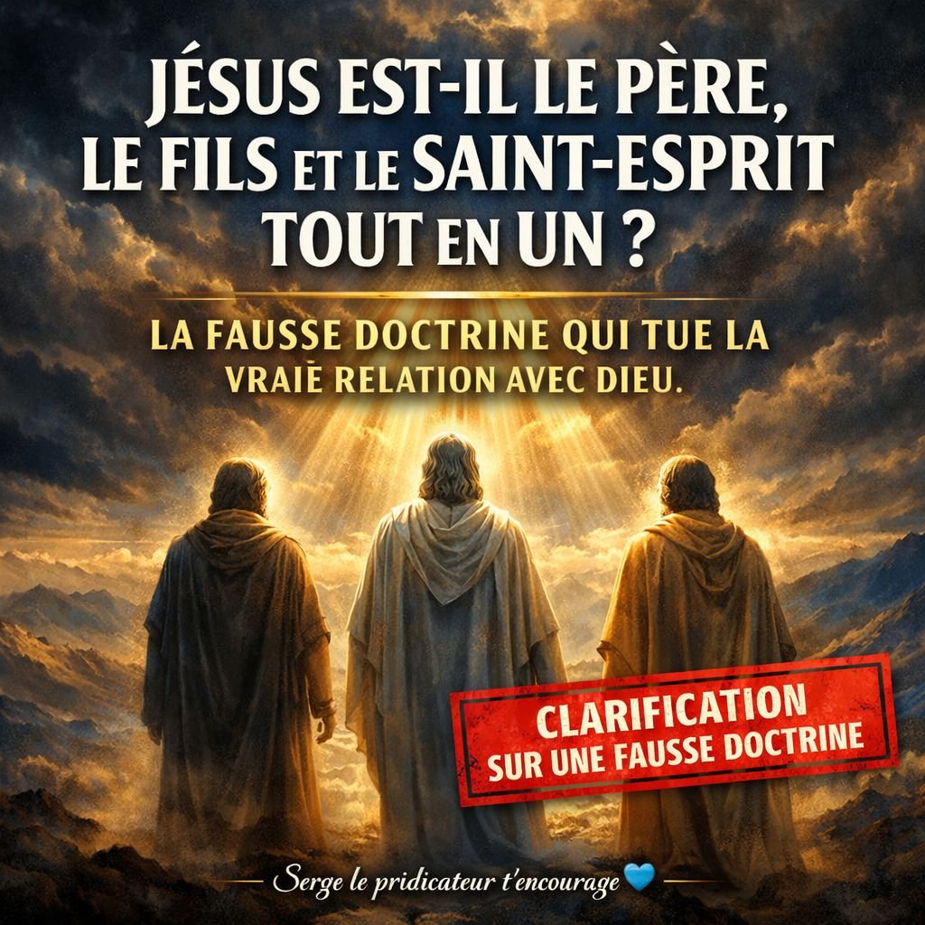 « Jésus EST le Père, le Fils ET le Saint-Esprit tout en un » ? (Modalisme, Oneness, Jésus Seul)