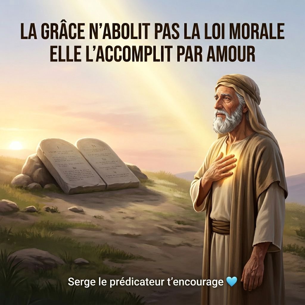 La grâce n’abolit pas la loi morale : elle l’accomplit et l’inscrit dans le cœur