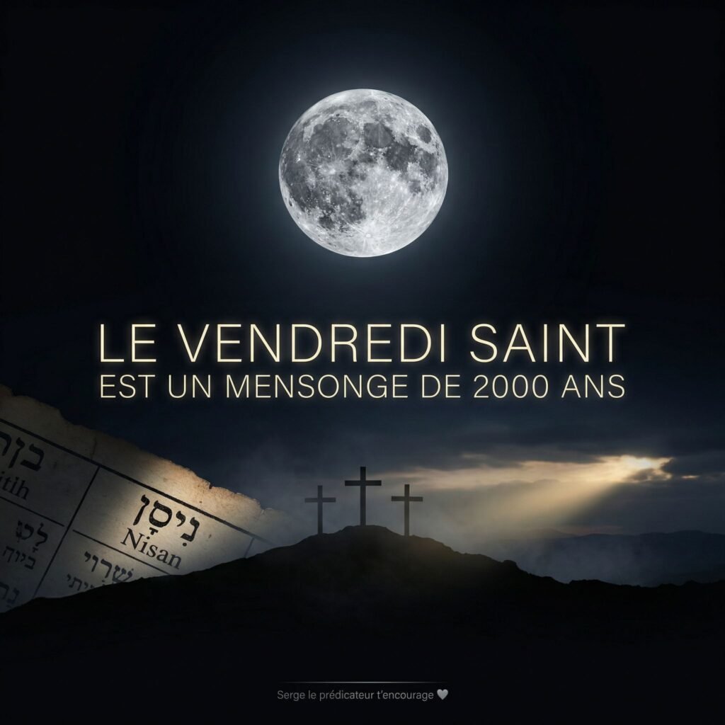 Le Vendredi saint est un mensonge de 2 000 ans : Jésus est mort un mercredi soir, pas un vendredi