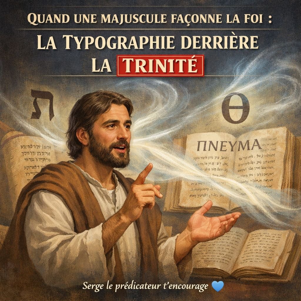 Quand une majuscule façonne la foi : La typographie derrière la Trinité