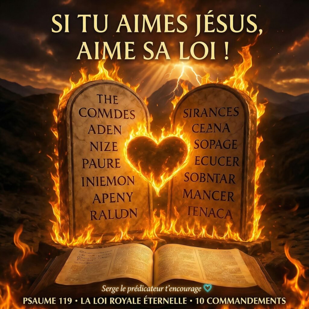 Si tu dis aimer Jésus… alors AIME SA LOI