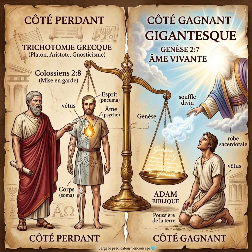 TRICHOTOMIE GRECQUE vs ONTOLOGIE BIBLIQUE (Lien avec la Doctrine de la Trinité)