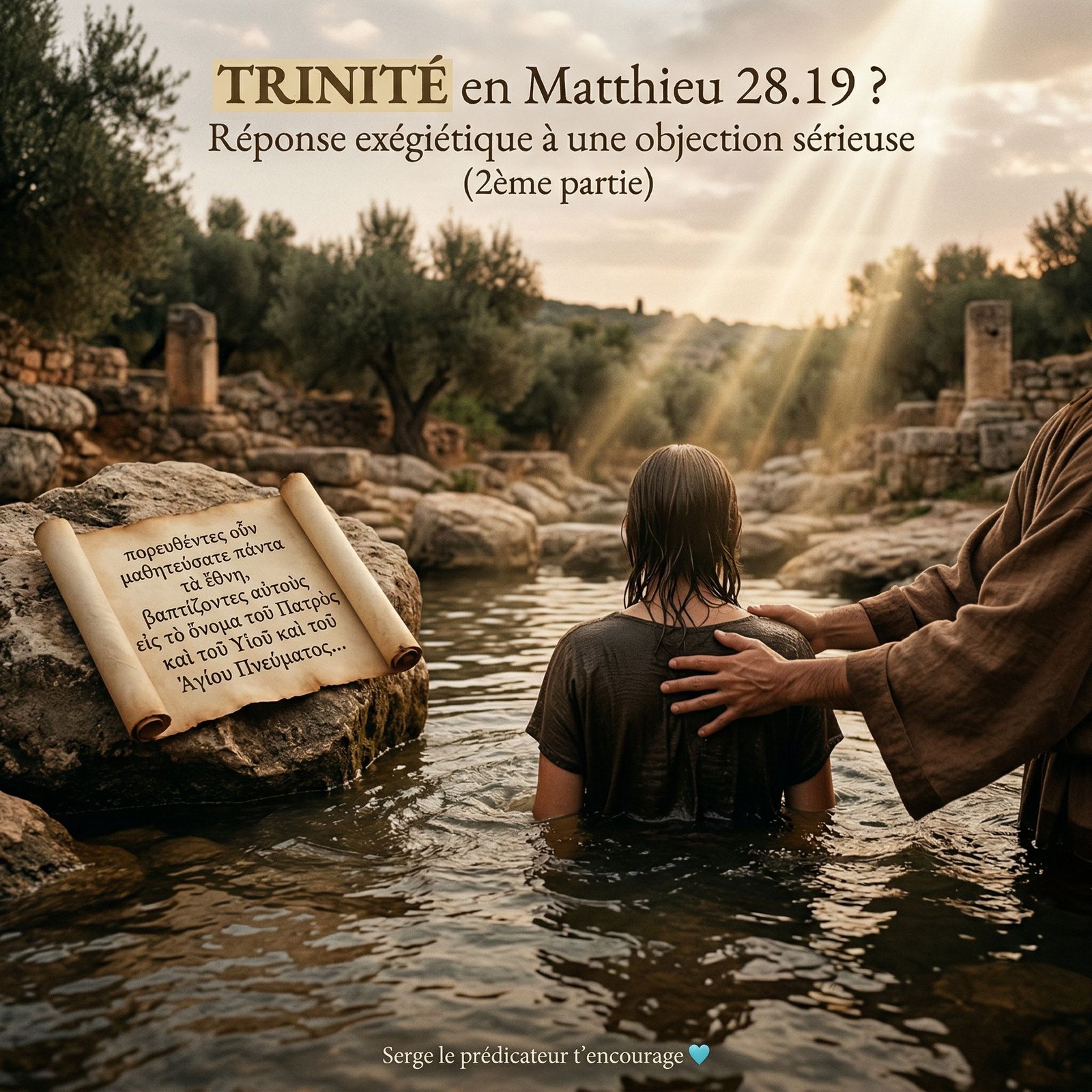TRINITÉ en Matthieu 28.19 ? Réponse exégétique à une objection sérieuse (2ème partie)