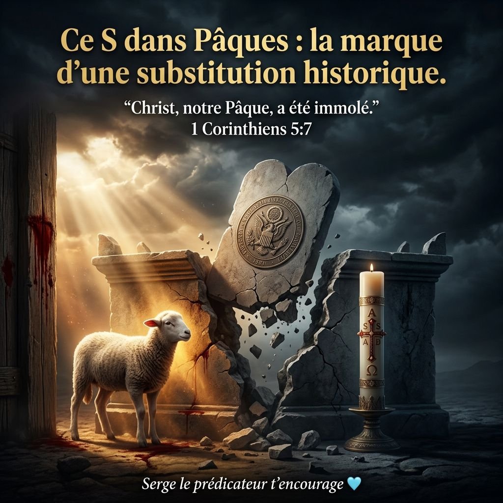Ce S dans "Pâques" : la marque d'une substitution historique.