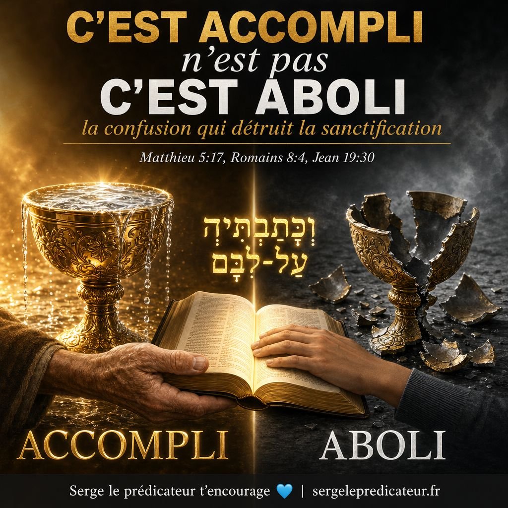 C'est ACCOMPLI n'est pas c'est ABOLI