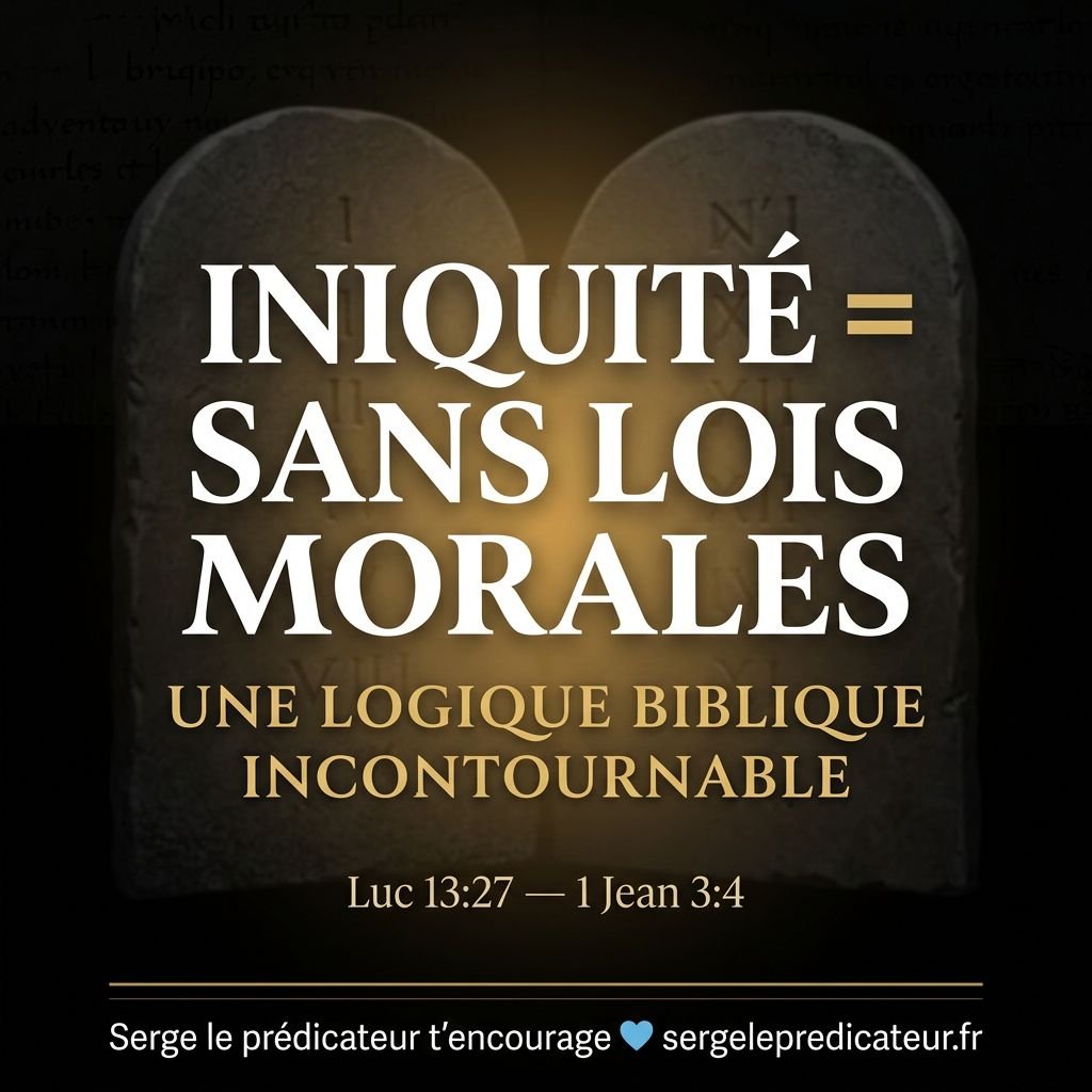INIQUITÉ = SANS LOIS MORALES