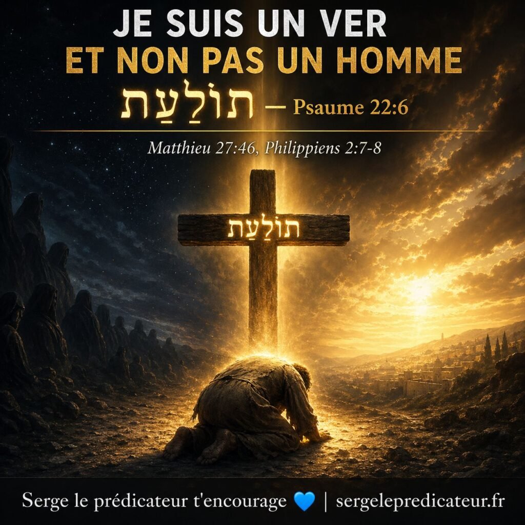 Je suis un ver et non pas un homme