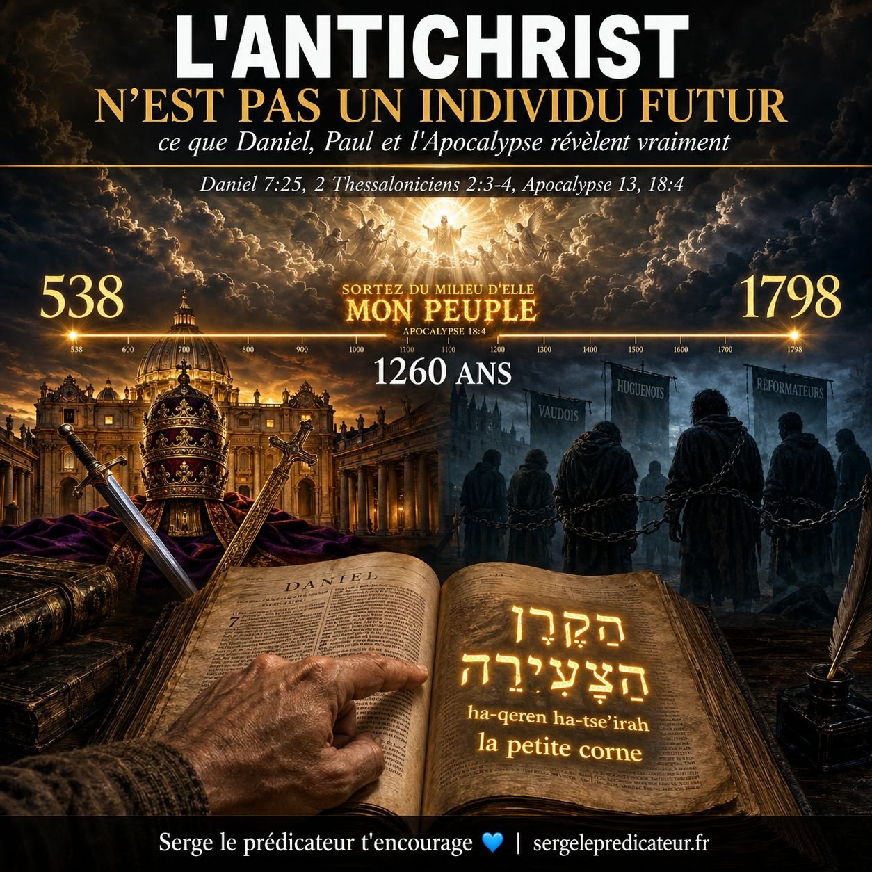 L'Antichrist n'est pas un individu futur : ce que Daniel, Paul et l'Apocalypse révèlent vraiment