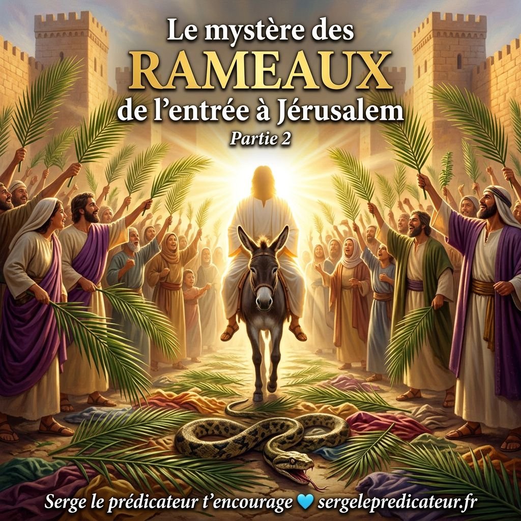Le mystère des RAMEAUX de l'entrée à Jérusalem