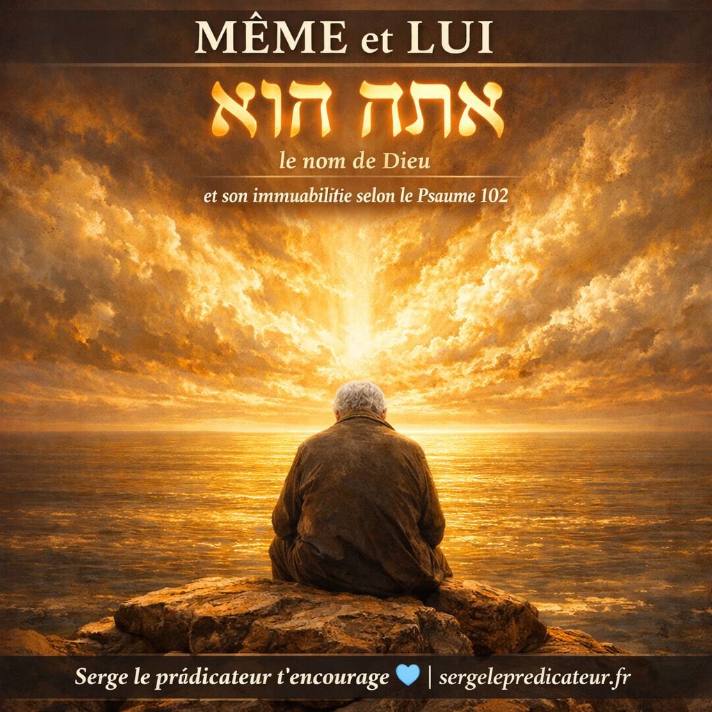 MÊME et LUI - אַתָּה הוּא : le nom de Dieu et son immuabilité selon le Psaume 102