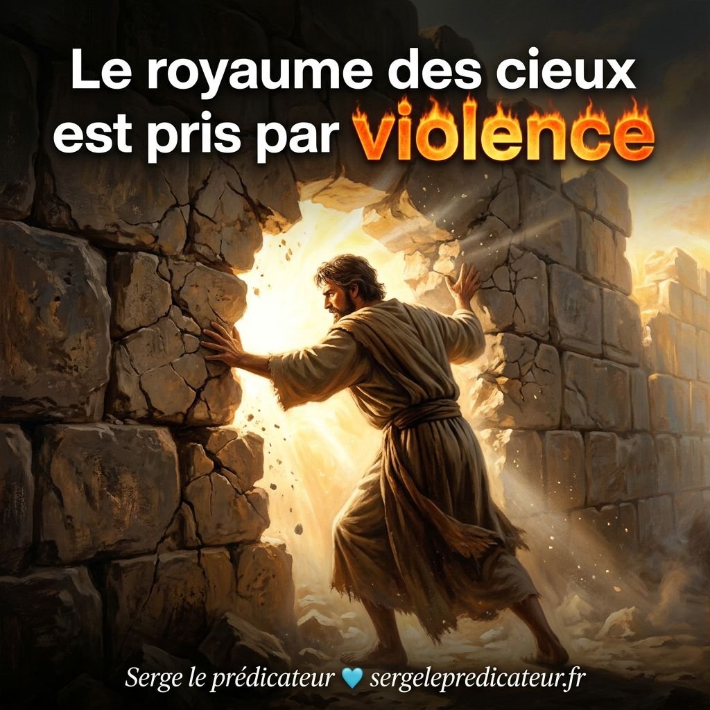 Que signifie vraiment "le royaume des cieux est pris par VIOLENCE" dans Matthieu 11-12 ?
