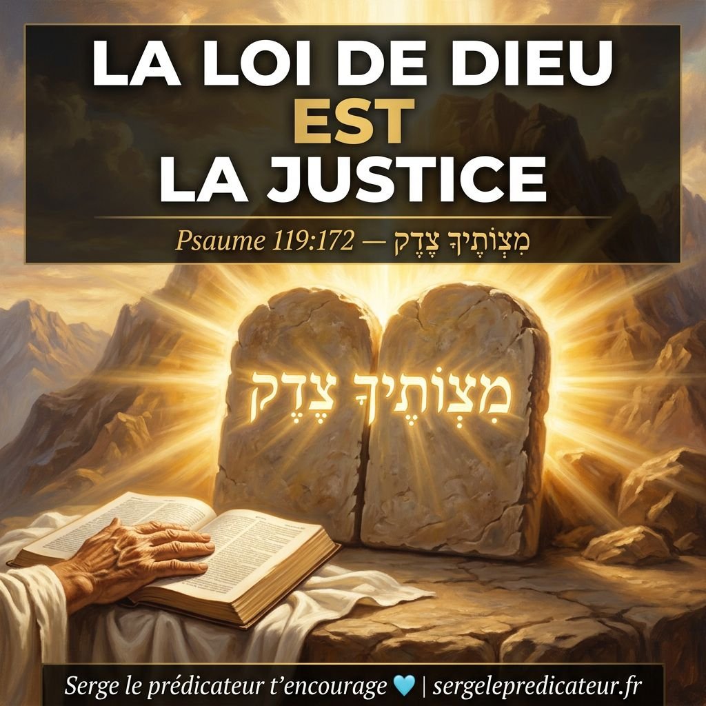 תּוֹרָה וְצֶדֶק — La loi EST la justice : ce que le