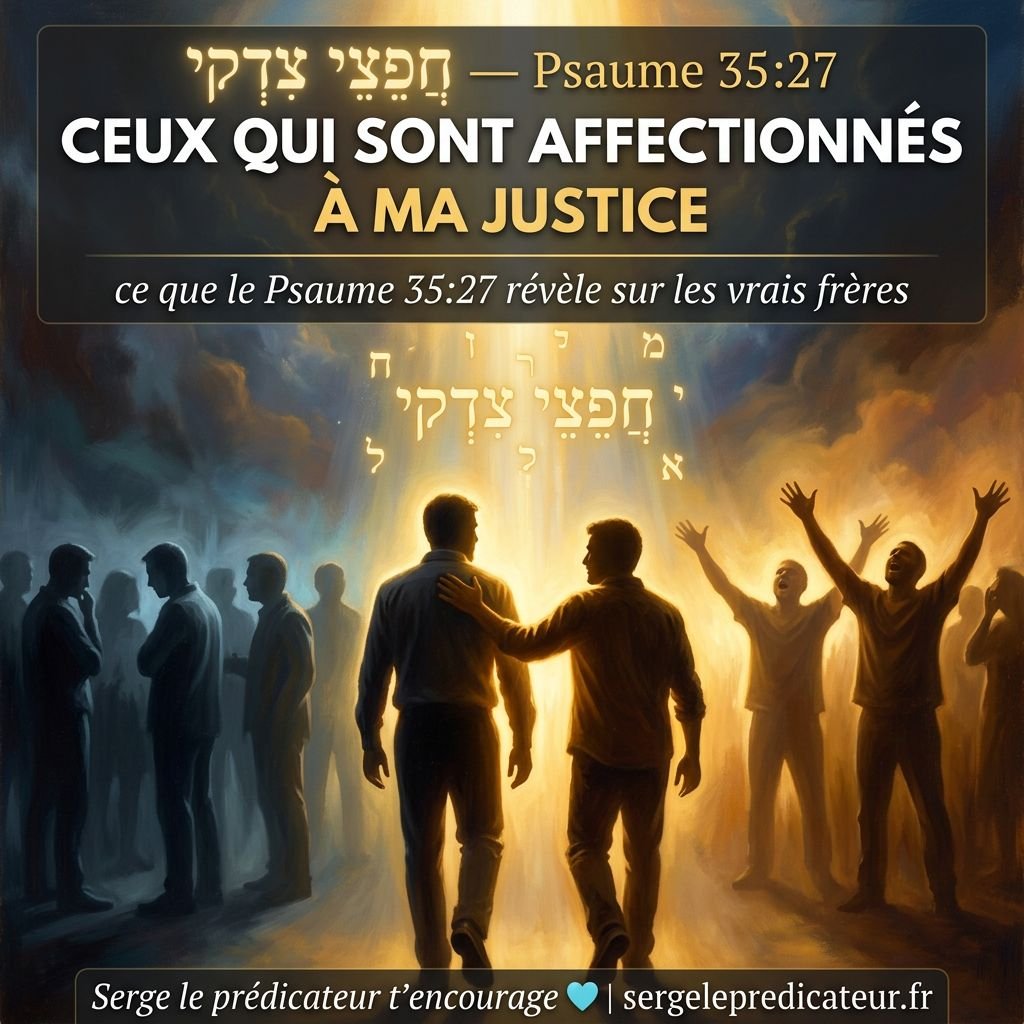 Ceux qui sont affectionnés à ma justice : ce que le Psaume 35:27 révèle sur les vrais frères