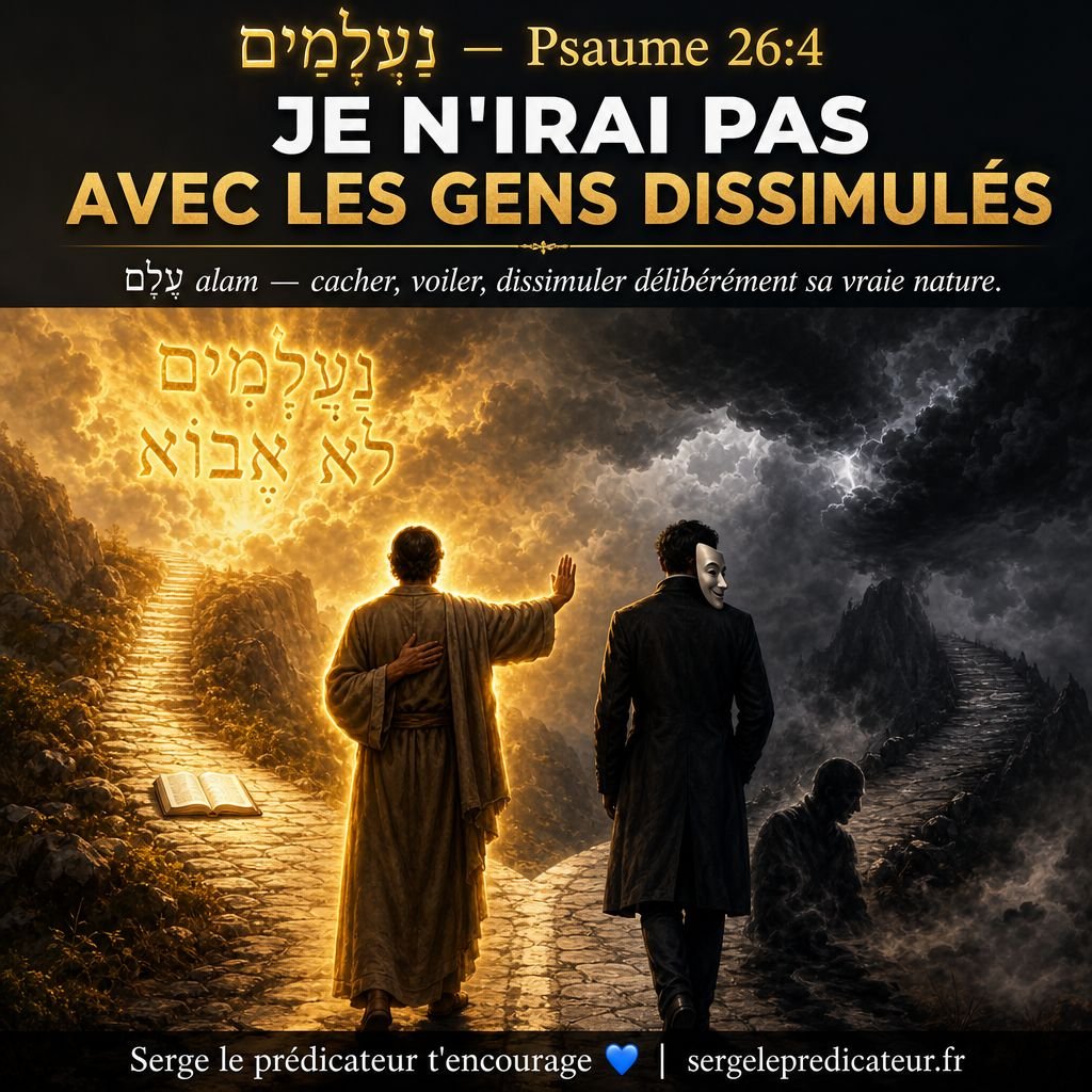 Je n'irai pas avec les gens DISSIMULÉS : ce que l'hébreu na'alamim révèle sur les fréquentations dangereuses