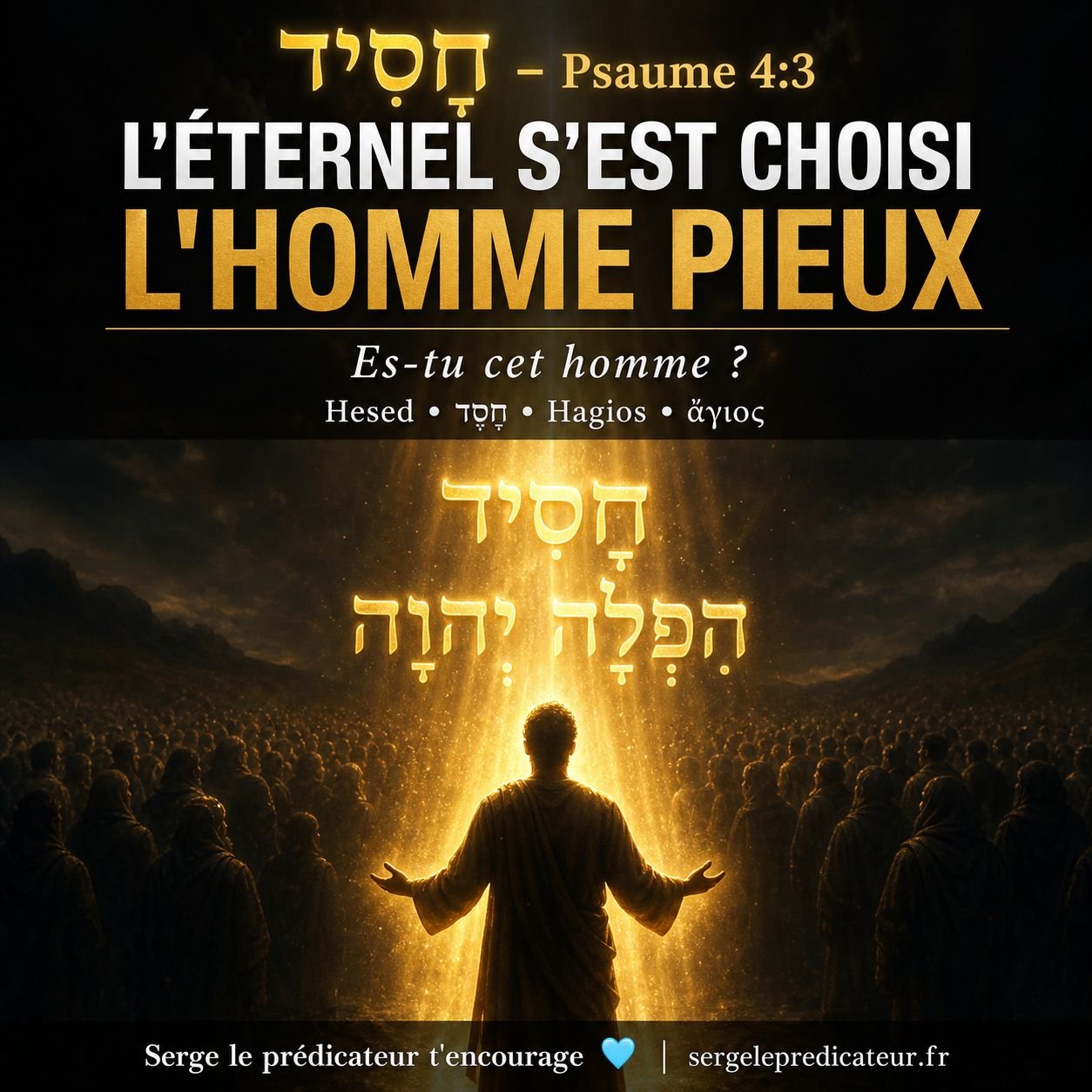 L'Éternel s'est choisi l'homme pieux