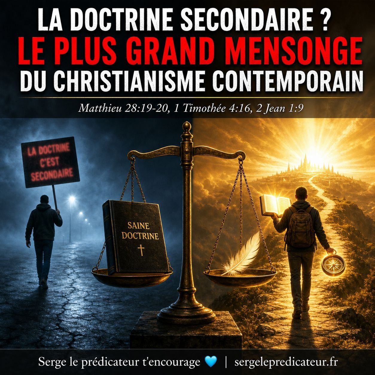 La doctrine secondaire ? Le plus grand mensonge du christianisme contemporain