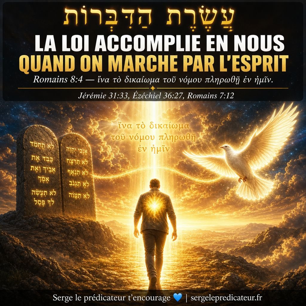 La loi accomplie en nous quand on marche par l'Esprit