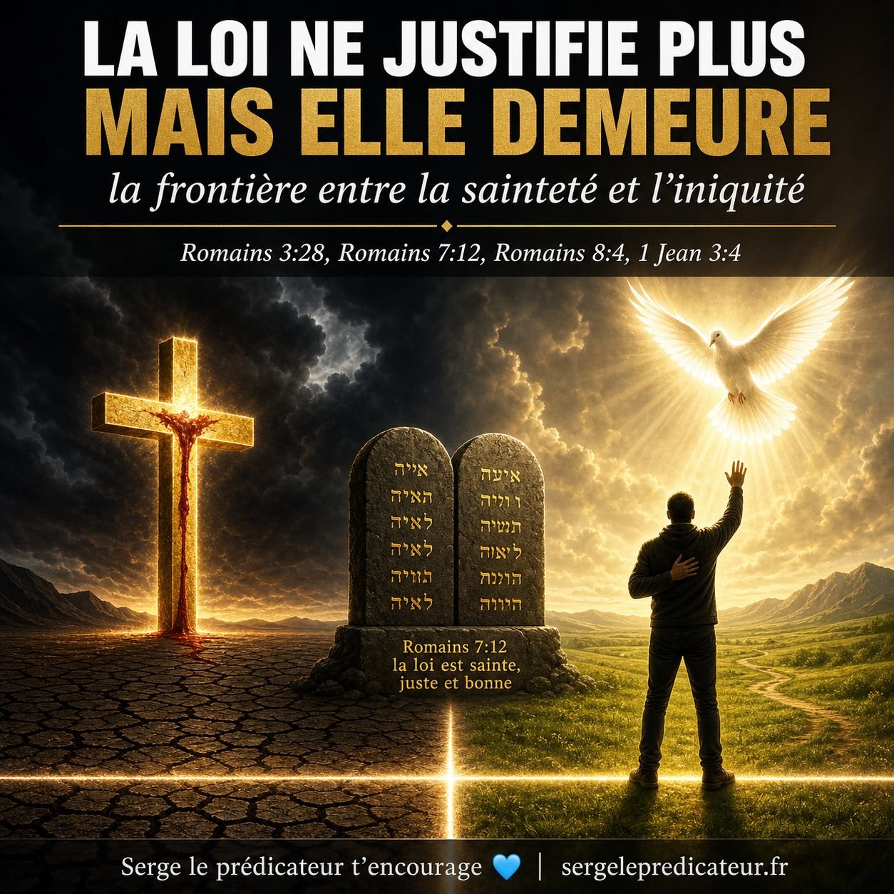 La loi ne justifie plus mais elle demeure : la frontière entre la sainteté et l'iniquité