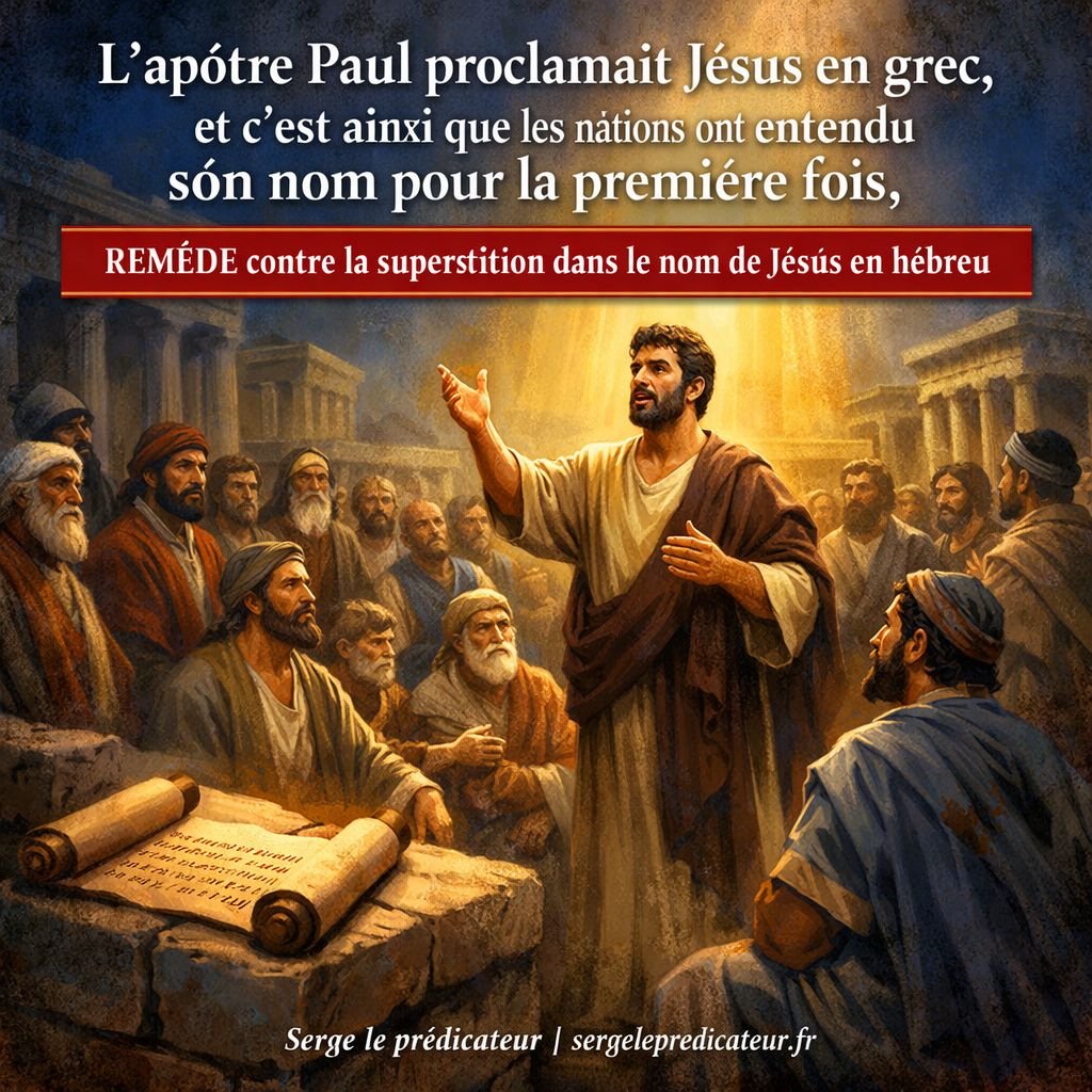 L'apôtre Paul proclamait Jésus en GREC, et c'est ainsi que les nations ont entendu son nom pour la première fois