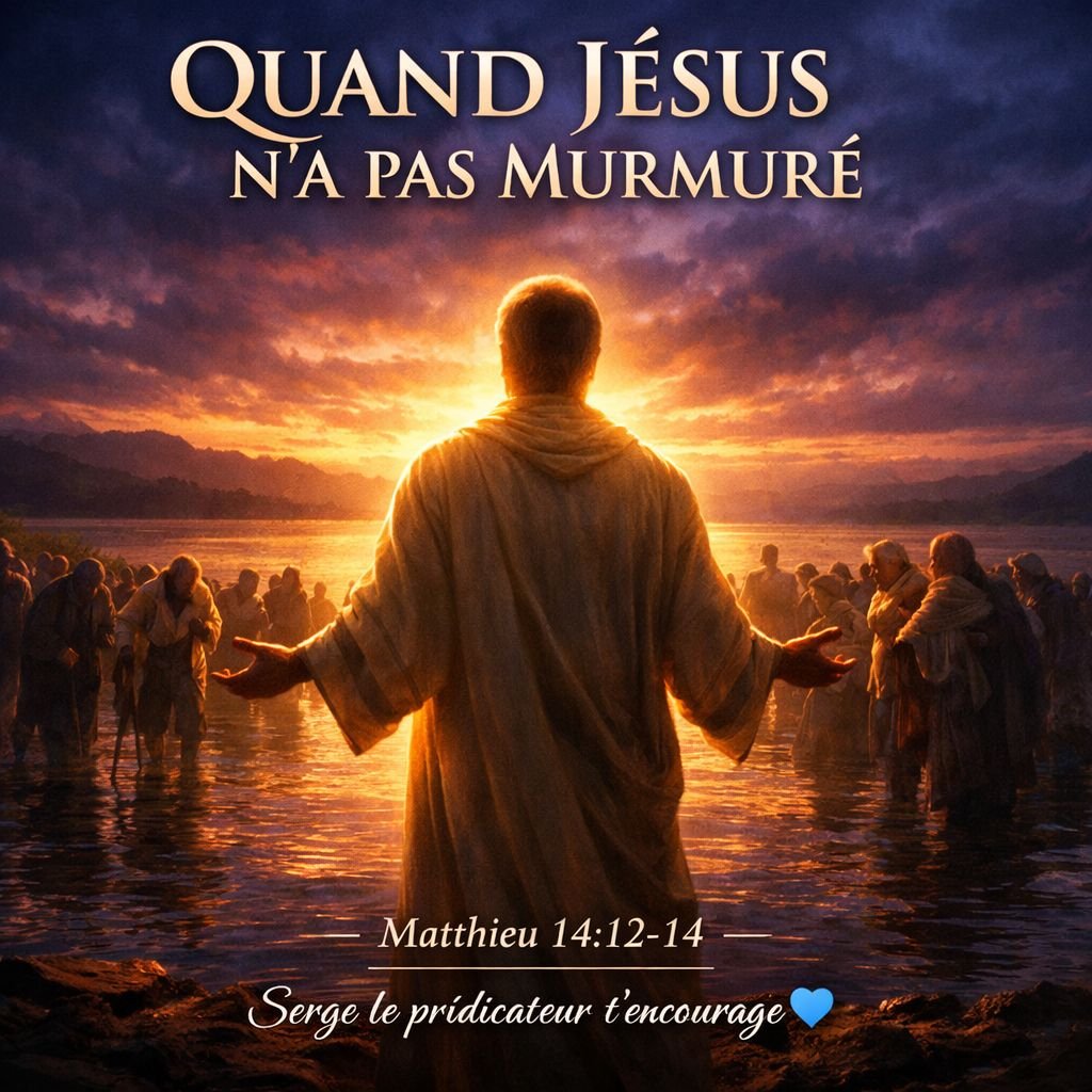 QUAND JÉSUS N'A PAS MURMURÉ