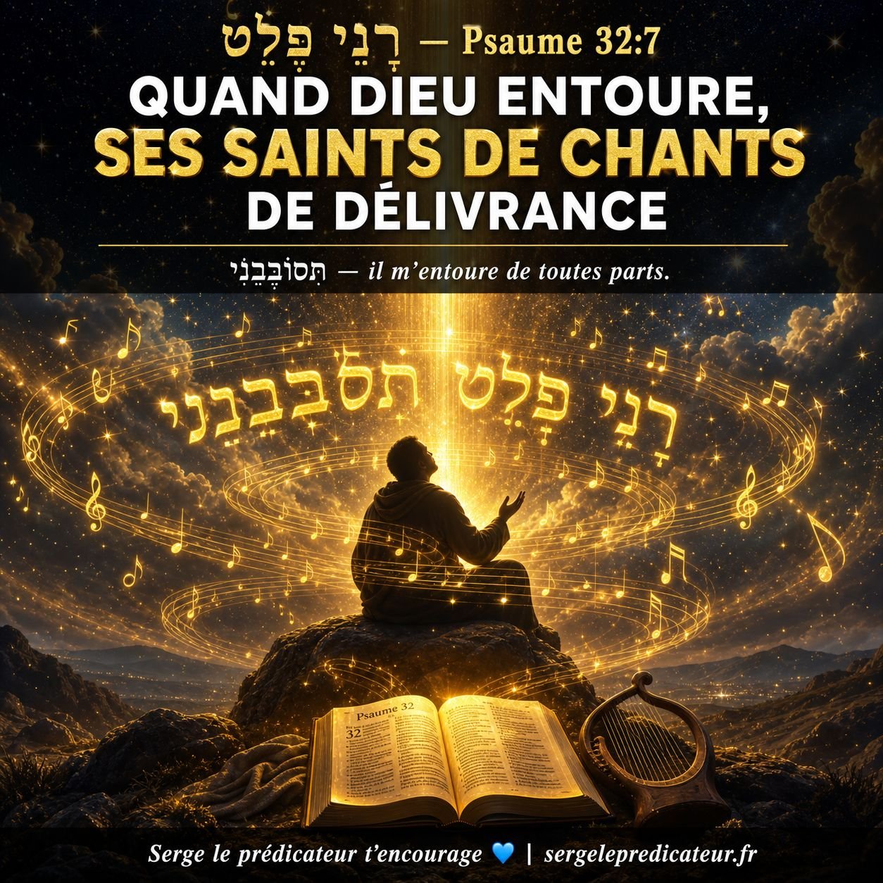 Quand Dieu entoure ses saints de chants de délivrance : ce que le Psaume 32:7 révèle vraiment