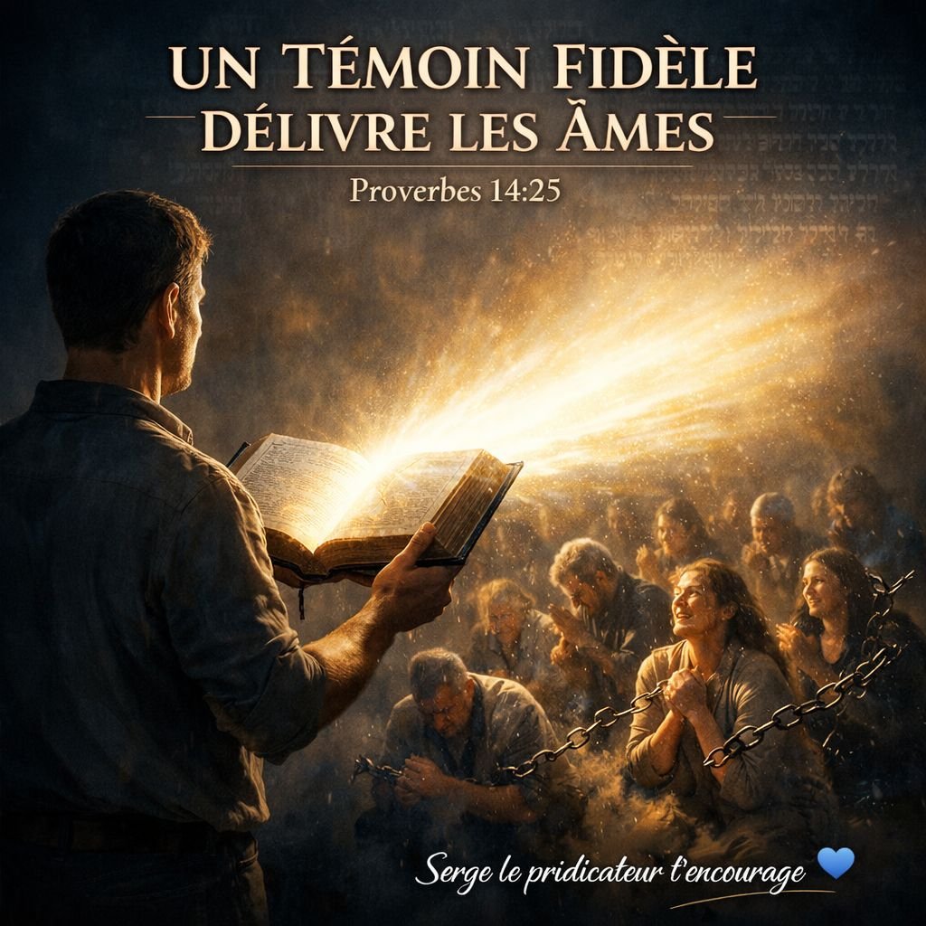 UN TÉMOIN FIDÈLE DÉLIVRE LES ÂMES