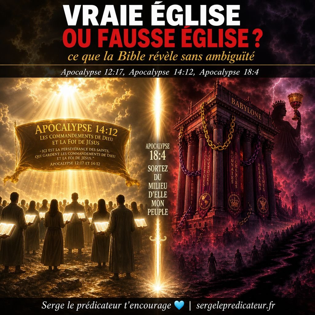 UNE enquête biblique sur la VRAIE ÉGLISE et la FAUSSE ÉGLISE