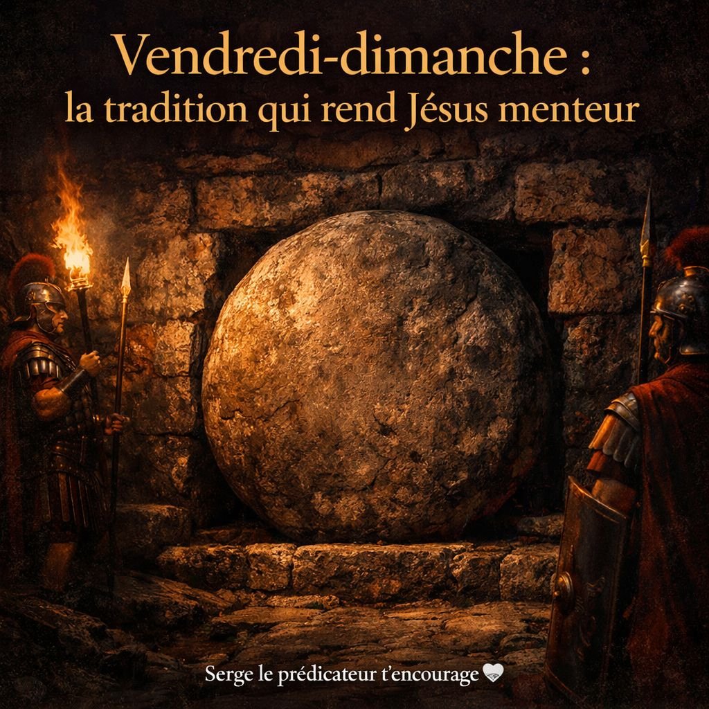 Vendredi-dimanche : la TRADITION qui rend Jésus MENTEUR